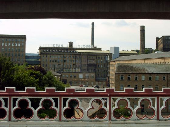 Dean Clough Mills from North Bridge